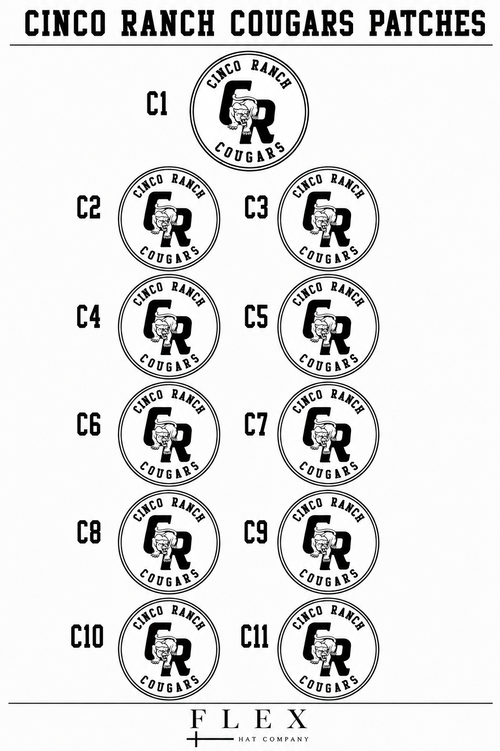 Cinco Ranch Cougars | Richardson 112 | Circle Patch