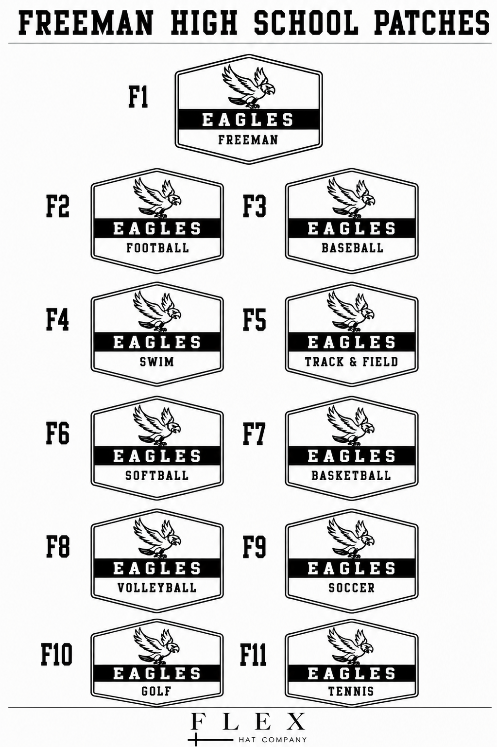 Freeman Eagles | Richardson 112 | Badge Patch
