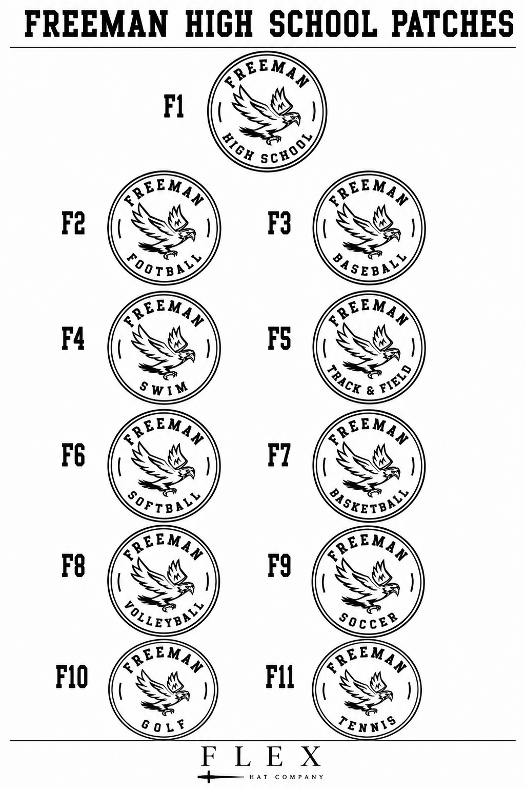 Freeman Eagles | Richardson 112 | Circle Patch