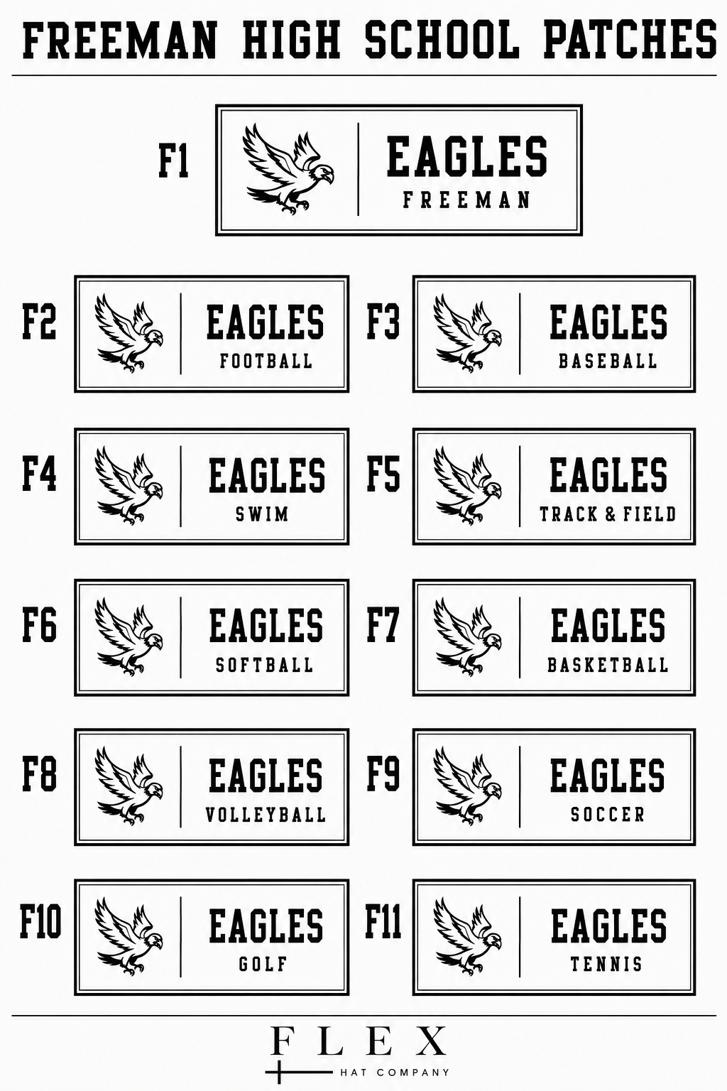 Freeman Eagles | Richardson 112 | Rectangle Patch