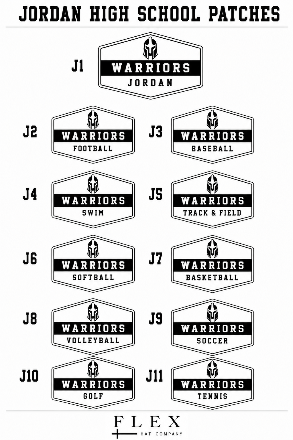 Jordan Warriors | Richardson 112 | Badge Patch