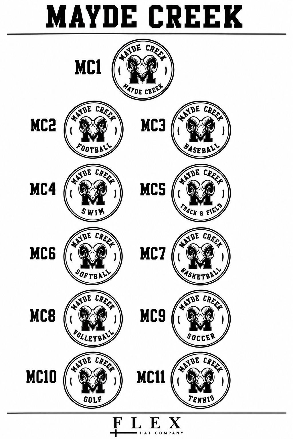 Mayde Creek Rams | Richardson 112 | Circle Patch