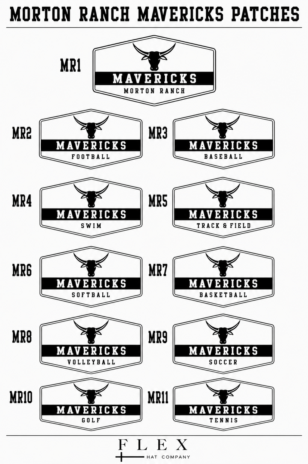 Morton Ranch Mavericks | Richardson 112 | Badge Patch