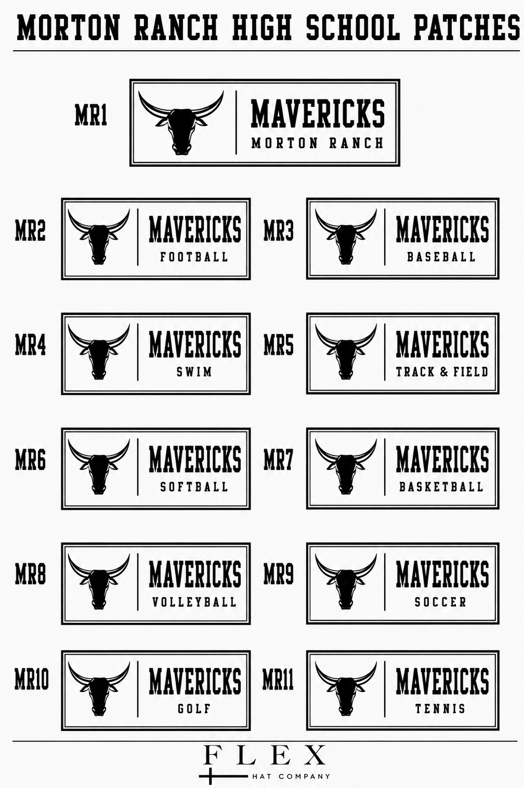 Morton Ranch Mavericks | Richardson 112 | Rectangle Patch