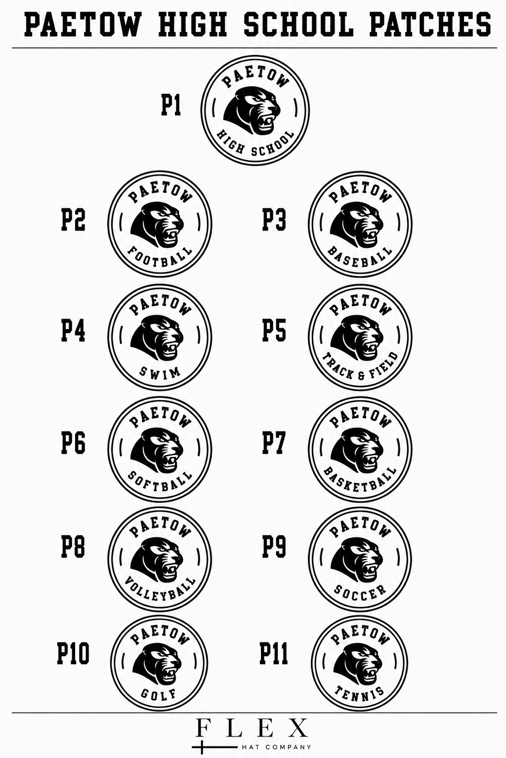 Paetow Panthers | Richardson 112 | Circle Patch