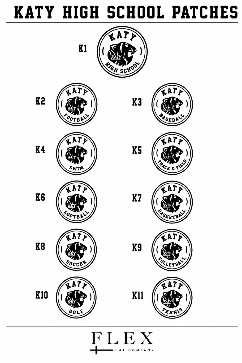 Katy Tigers | Richardson 112 | Circle Patch