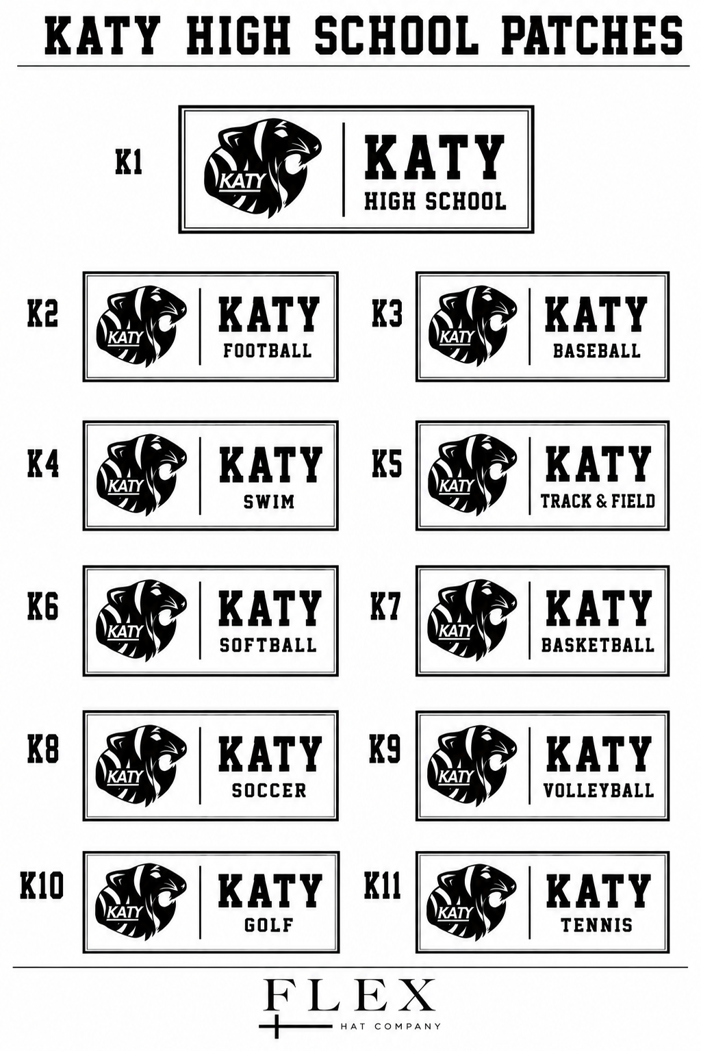 Katy Tigers | Richardson 112 | Rectangle Patch