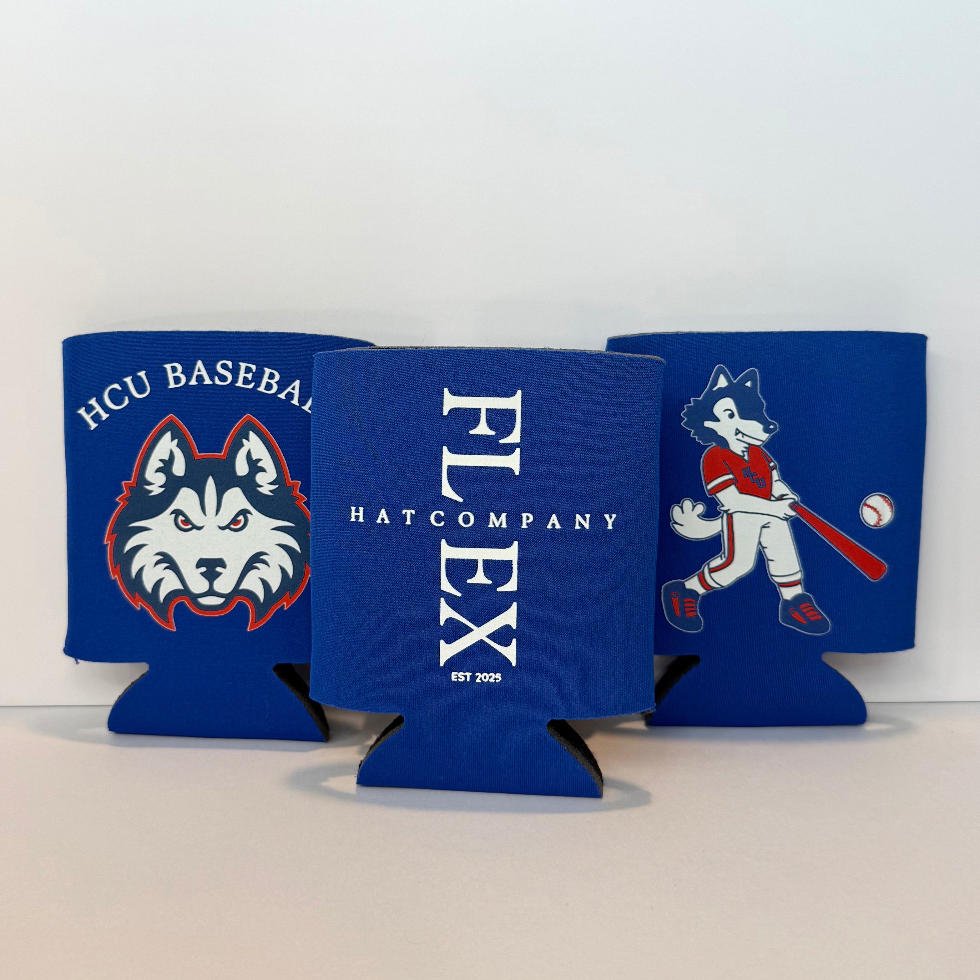 HCU 2 pack Blue Koozies