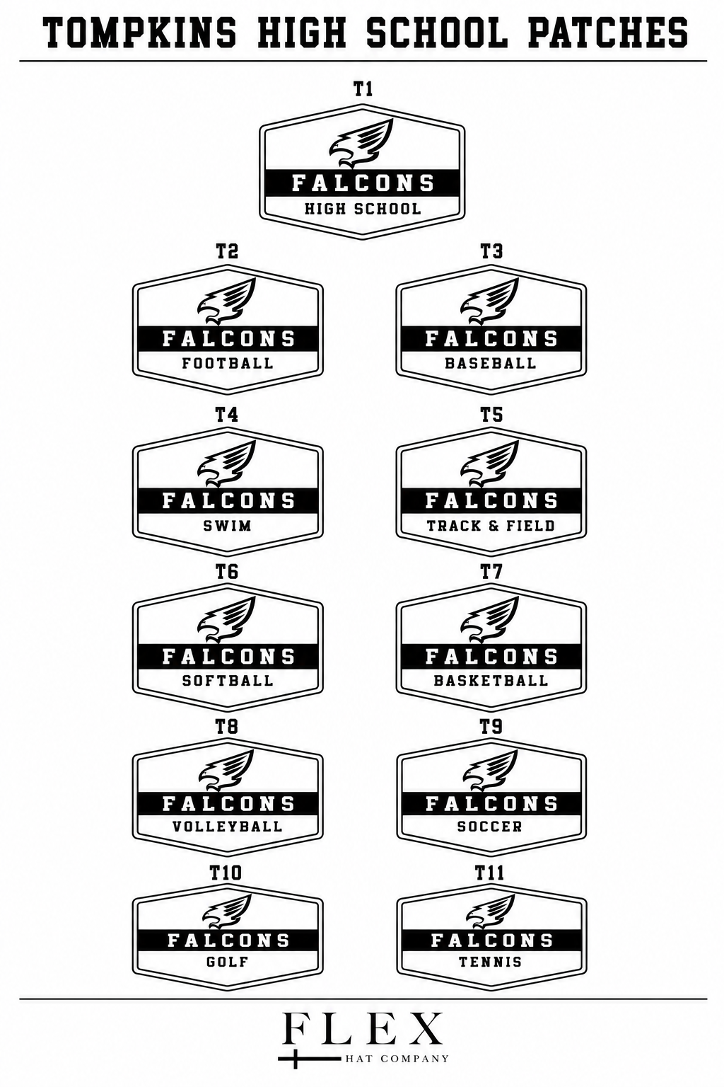Tompkins Falcons | Richardson 112 |Badge Patch